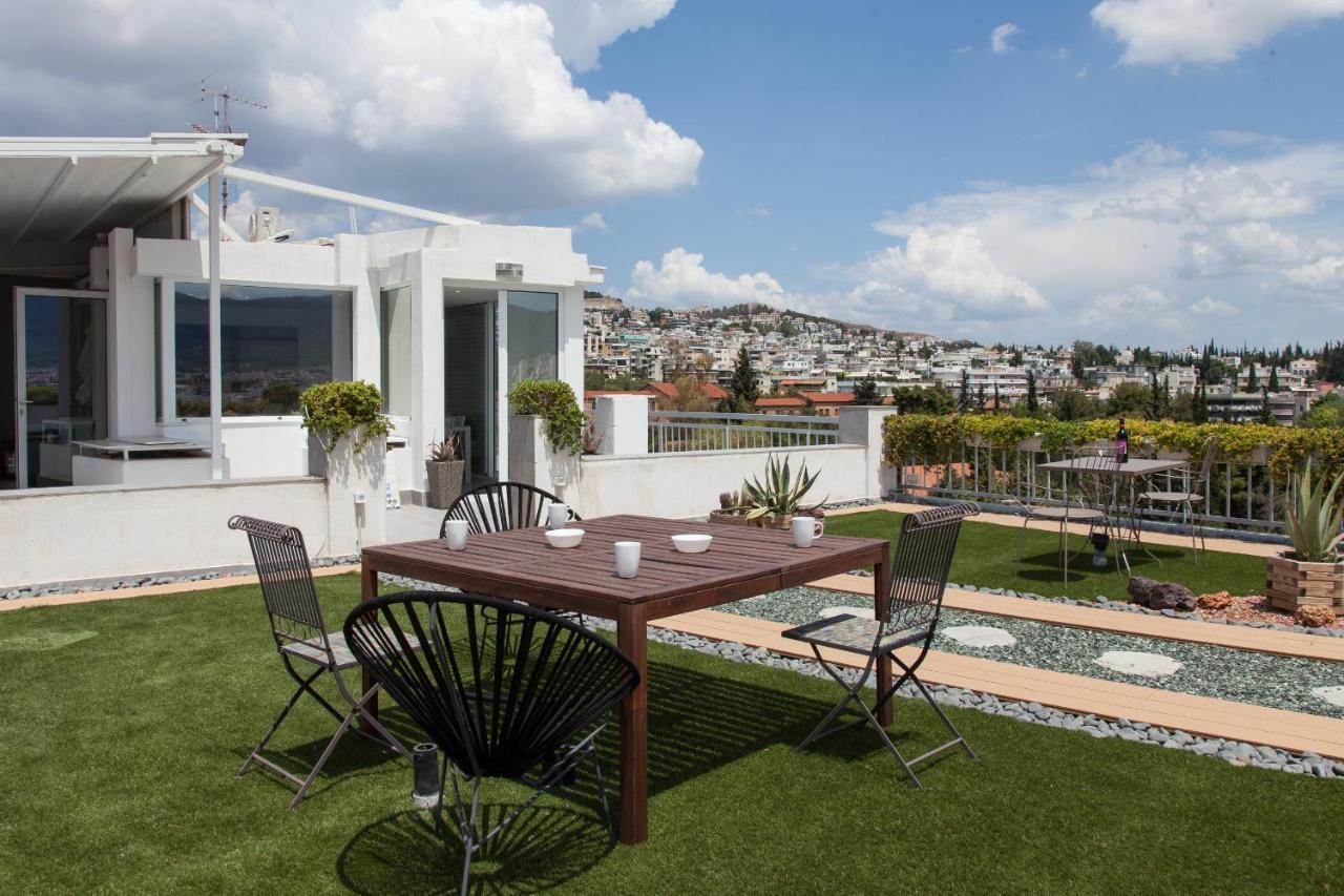Gorgeous Penthouse With Private Jacuzzi And Amazing View! Apartment Athens Exterior photo
